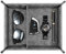 SITHON Bandeja de PU Cuero, Almacenamiento Organizador para Joyas con 2 Extraíble Compartimentos, Soporte Caja de Escritorio para mando a distancia, Relojes, Llaves, Monedas, Teléfonos (Gris)