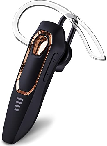 Micool Headset Bluetooth Handy, Geräuschunterdrückung Freisprech Bluetooth Headset 30 Stunden Gesprächszeit,Mute-Funktion, Sprachassistent Kabelloser Headset für LKW Fahrer