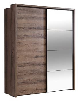 expendio Schwebetürenschrank Joyce 7A Schlammeiche 181x216x63 cm Kleiderschrank Schlafzimmerschrank Schrank Schlafzimmer