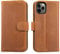 LENSUN Echtleder Hülle für iPhone 11 Pro, Handyhülle [Echtes Leder][Magnetverschluss][RFID Schutz] Handytasche Lederhülle Kompatibel mit iPhone 11 Pro- Vintage Braun