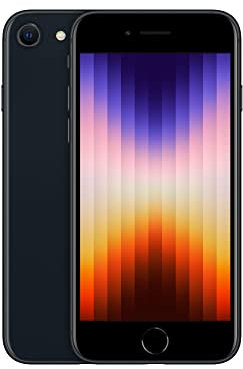 Apple iPhone SE 3rd Gen, 256GB, Midnight (Renewed)