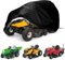 MRWiZMS Funda para Tractor cortacsped, Cubierta del Tractor de jardín, Lona de Tela Oxford 420D Resistente al Viento, A la Lluvia, al Polvo y a los Rayos UV (Tractor Half Cover)