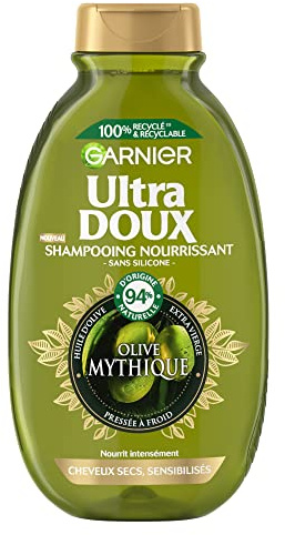 Garnier Ultra Doux Shampoo, nährend, mythische Olive, 300 ml