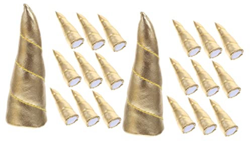 Toyvian 20stücke Einhornhorn Haarschmuck Handgemachte Horn-Dekorationen Für Kreative Kopfaccessoires Für Mottopartys Und Bastelprojekte