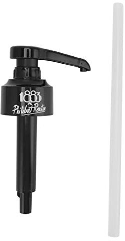 Pompes à sirop d'or de qualité supérieure, idéal pour les sirops de café, les cônes de neige, les arômes et plus, la pompe à angle fixe sans colmatage, déversement et dégoulinant(8ML)