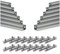 Zelsius Universal Aluminium Montageschienen Set für Solaranlagen | 28-teilig | Aluprofil, Systemprofil, Befestigungsschiene | PV-Modul Montageset, Montagesystem, Aluminiumprofil | Montagemodul