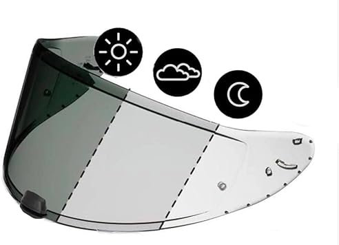 HJ-31 Shield Photochromic Ersatzvisier für i10 und i70 Motorradhelme (klar/rauch)