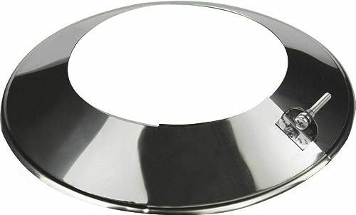 Edelstahl Wandrosette Blende Rosette Ø Innen 200mm für Kaminrohr Ofenrohr Doppelwandiges Rohr Rauchrohr Schornstein Abgasrohr Doppelwandig Isoliert Wandstärke 0,6mm (Innen 200mm, Abdeckrosette)