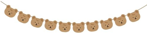 Generic Kindergarten-Banner-Flaggen, Geburtstagsbanner, Bärenbanner, Themengirlande für Gender-Reveal-Party