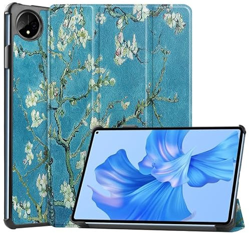 Custodia per Huawei MatePad Pro 11 pollici 2022, custodia per tablet Huawei MatePad Pro 11 pollici Trifold Stand Cover con portamatite, Auto Sleep/Wake, morbida custodia protettiva in pelle PU, fiore