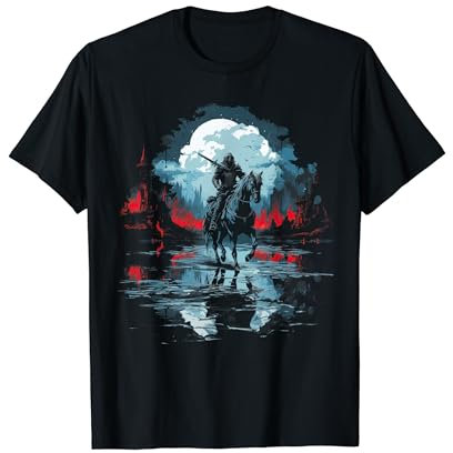 Ritter Burg Ritter auf Pferd Ritter Rollenspiel T-Shirt