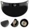 Premium Performance 3Snap Motorradhelm Visier Peak Protector Shield, Spritzgegossenes Polycarbonat, hohe Kratzfestigkeit, Schwarz