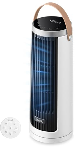 Levoit Windi Mini Ventilatore a Torre Compatto, Silenzioso da 20dB, 7m/s