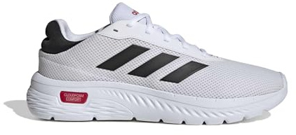 Adidas Herren Cloudfoam Comfy Shoes, FTWR White/core Black/Better Scarlet, 39 1/3 EU