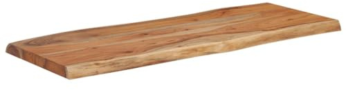 vidaXL Tischplatte 90x40x2,5 cm Rechteckig Massivholz Akazie Baumkante