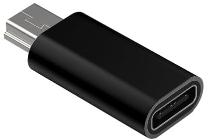 Pnuokn Mini USB a USB C adattatore da USB C a mini adattatore USB C femmina a mini USB maschio adattatore per notebook laptop sincronizzazione dati mini USB a tipo C adattatore
