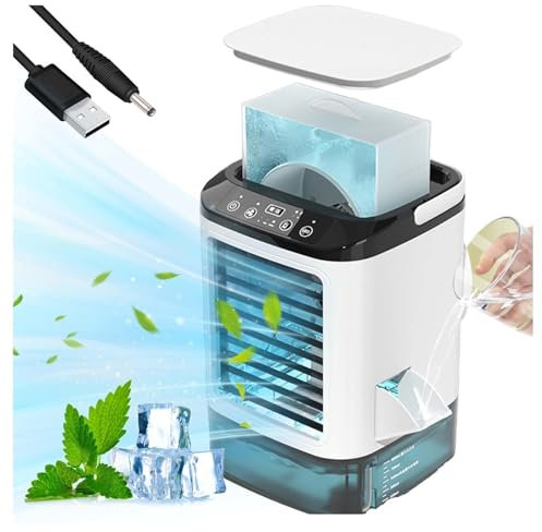 Avec Glacière Climatiseur, Clim Atomisation Silencieuse Climatiseur Mobile Reversible Climatiseur