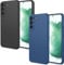 Yihaoyard Custodia per Samsung Galaxy S22 5G Cover 2 pezzi con Fotocamera Protector Resistente Agli Urti e ai Graffi Custodia in Gomma TPU Silicone,Nero & Blu
