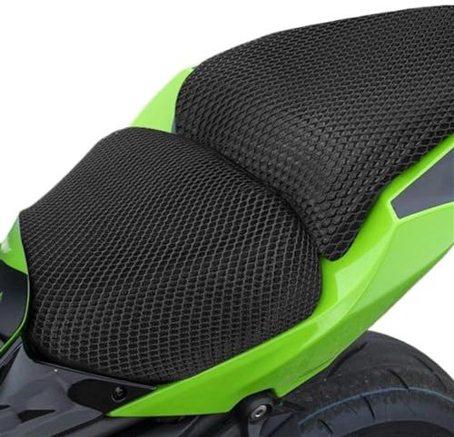 TUHBCX Motorradsitze Sitzbänke Motorrad Sitzbezug Für Kawasaki Z 650 Z650 Für Ninja 650 Nylon Stoff Sattel Schutz Kissen Roller Mesh Sitzbezüge Motorrad Sitzkissen(Inja650)