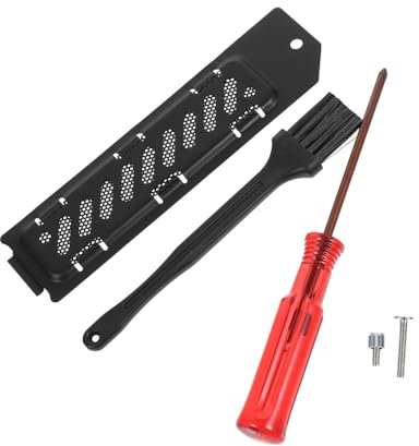 Housoutil Ssd Cover for Game Console Ssd Lid Aluminum Alloy Protective Accessories Cleaning Brush