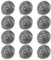 12Pack Stainless Steel Wire Wool Pads Steel Wool Scrubber Pads Scrubbing Scouring Pad Metal Cleaning Scourer Reusable Stainless Steel Cleaning Balls for Pots and Pans Stoves,Broiler Racks,Grills