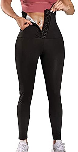 Pantalon De Sudation Femmes, Sauna Legging Femme Anti Cellulite Pour Accélérer Transpiration, Obtenir Ventre Plat Butt Lift Legging Sport Taille Haute, Idéal Pour Minceur Fitness Jogging Yoga(Black_3X