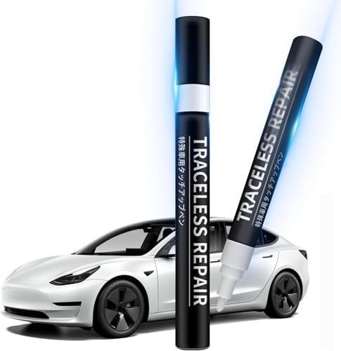 Ywooon Ausbesserungslack für Tesla Model Y 3 X S Karosserie Ausbesserungslack Kratzer Reparaturset, 2 in 1 Auto Farb Rand Kratzer Reparatur, DIY Kratzer Reparatur mit Farbe für Tesla Zubehör
