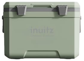 Inuitz Nevera Portatil 45L Conservar el Frío en el Camping y la Playa - Ideal para Reuniones de Amigos, Escapas Al Aire Libre, Nevera Pesca (Verde)