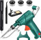 Dwelldrift Laser Welder - Fast-Heating Handheld Laser Welder Gun for Easy Welding ＆ Rust Removal, Ideal for DIY & Home Projects, Beginner-Friendly with Removable Design (Green+3* Tin Wire-Green)