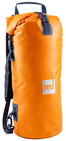 Red Original Waterproof Roll Top Dry Bag Backpack Rucksack 30L – Completely Submergible, Puncture-Resistant, for Paddleboarding, Swimming, Kayaking - Bitter Orange