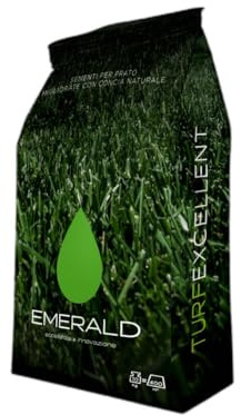 Emerald OVERSEEDING, Semi per Tappeto Erboso, Prato a Rigenerazione Veloce, Alta Resistenza e Persistenza, Verde Intenso Tutto l’Anno, 1kg x 40mq (10)