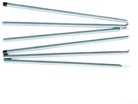 Besttoolifes Outdoor Teleskop-Zeltstangen, 16 m/2 m, flexibel, Sonnensegel, unterstützt kompakt, leicht, 16 mm Durchmesser, Stahldach für Stangen (spitzer Kopf, 160 cm), 2 Stück