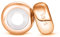 2 PCS Spacer Charm Stopper Roségold für Pandora Charms Armbänder 925 Sterling Silber “MEHRWEG”