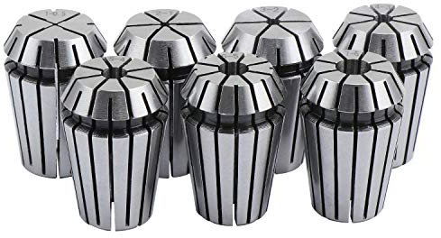 HSEAMALL Set di pinze ER20, 7 pezzi, mandrino pinza ER20, supporto da 1-7 mm, set di pinze a molla ER20 per lavorazione CNC, incisione e fresatura tornio
