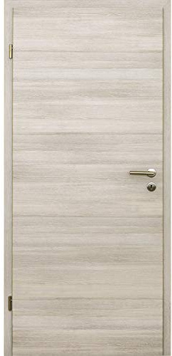 HORI Zimmertür Komplettset mit Zarge und Türdrücker I Innentür CPL Lärche Hell I Höhe 198,5 cm I Anschlag, Breite und Wandstärke wählbar - DIN links - 1985 x 735 x 140 mm