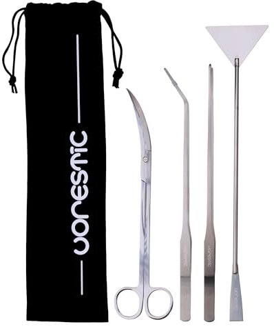 VORESTIC Aquarium Starterset Werkzeug, Aquascaping Set, Pinzette Aquarium Sche