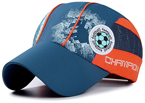 Casquette de Baseball Enfant Chapeau de Sport Séchage Rapide Chapeau de Maille Respirant Léger Casquettes Visière Anti UV été Cap Garçon pour Golf Running Foot-Ball Pêche Alpinisme