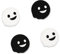 GeekShare 4PCS Cute Ghost Thumb Grip Caps, Halloween Morbido Silicone Joystick Cover Compatibile con Switch/OLED/Switch Lite - Nero e Bianco
