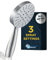 Handbrause aus Metall mit 3 Strahlen, breite Massage- und Nebelsprays, 2,5 GPM, hoher Durchfluss, Handbrause (gebürstetes Nickel)