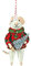 Originals Felt Mouse With Jumper and Silver Tree Christmas Decoration