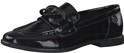 s.Oliver Damen 5-5-24205-29 Penny Loafer, Black PATENT, 39 EU