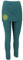GURU SHOP Yoga-Hose, Leggings mit Minirock Bio BW Yogi - Emerald/Lemon, Damen, Baumwolle, Size:M