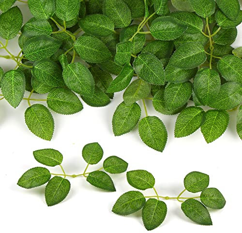VEYLIN Foglie di rosa artificiali, 30 pezzi, in seta, per fai da te, bouquet da sposa, addio al nubilato, decorazioni per la casa, centrotavola, feste, baby shower, forniture per ghirlande