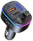 TTAKTEK 2023 Bluetooth Car Adapter/FM Transmitter, Wireless Bluetooth 5.0, PD3.0 Type C 18W+QC3.0 Car Fast Charger, Quality Sound, 9 RGB LED, Support Hands-Free Calling/Siri Assistant/U Disk
