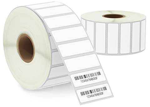 BETCKEY - 38mm x 13mm(1,5 in x 0,5 in) Perforées Étiquettes Thermiques pour Dossiers et Adresse Compatible avec les imprimantes Zebra et autres [2 Rouleaux/4700 Étiquettes]