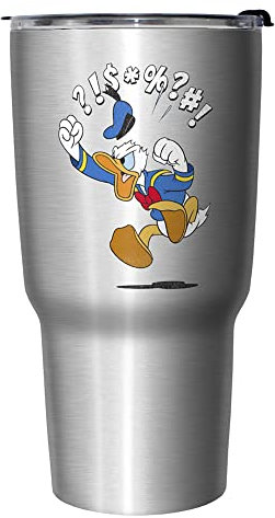 Disney Donald Jump Tasse de voyage isotherme en acier inoxydable, 765 ml, multicolore