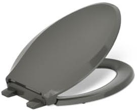 KOHLER CACHET® Nightlight Soft Close Toilet Seat Elongated, ReadyLatch®, Grip-Tight Hardware, Thunder Gray
