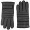 Hugo Boss Herren-Biker-Handschuhe, schwarz, dickes Leder, warm, gepolstert, HLG146, 50456611, Schwarz , 9
