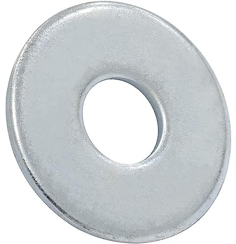 AERZETIX - C67599 - Lot de 100 Rondelles plates larges M8 DIN 9021 - en acier zingué - constructions en bois assemblage boulonnerie vis écrou serrage étanchéité fixation mécanique