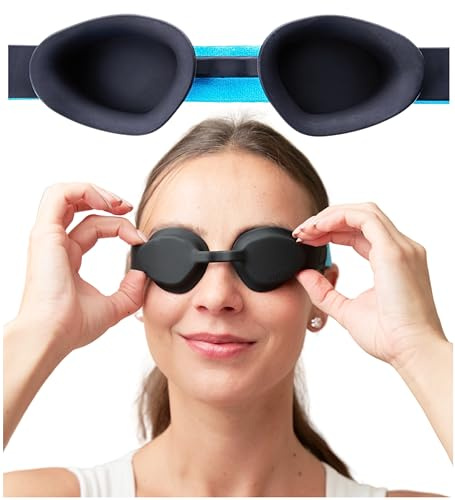 MyHalos Feuchtigkeitskammerbrille - Weiche Schlafmaske für trockene Augen - Wiederverwendbare Augenmaske